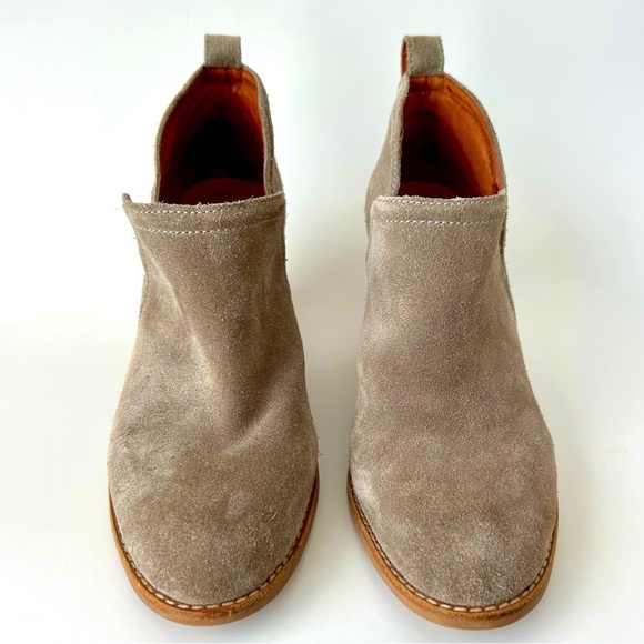Jeffrey Campbell Rosalee Booties Block Heel Ankle Boots Gray Taupe Suede Size 7 - Picture 7 of 16